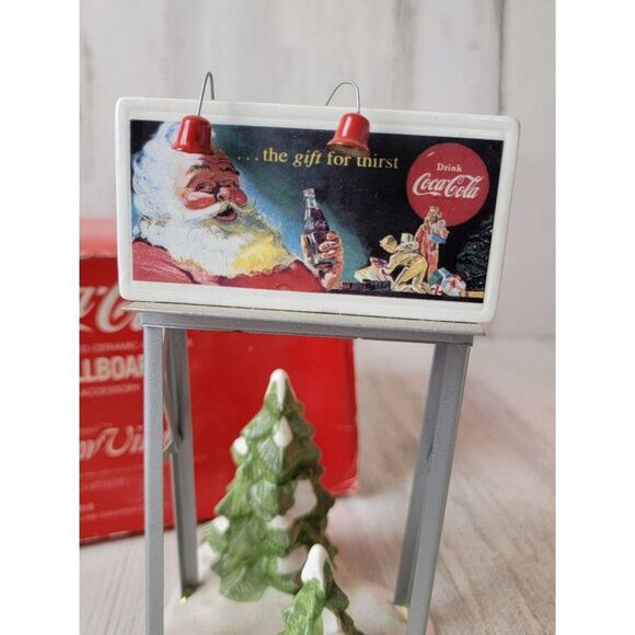 Dept 56 54810 Coca Cola Billboard Snow Village accessory Xmas - Picture 2 of 9